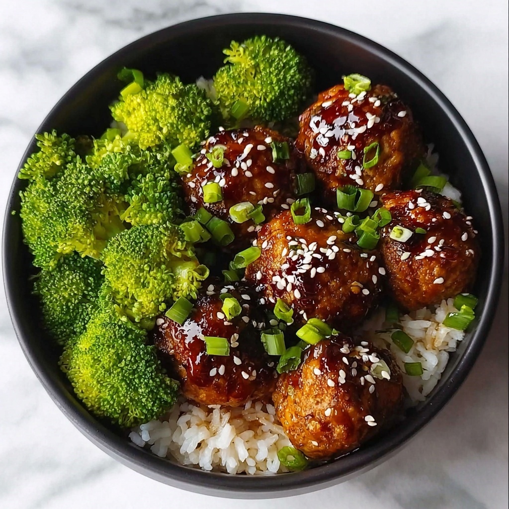 Asian Chicken Meatballs with Honey Soy Glaze Recipe - Recipe Image