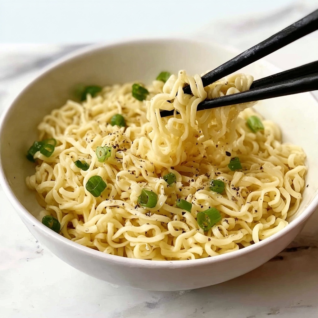 Garlic Butter Ramen Noodles Ready in 10 Minutes or Less Recipe - Recipe Image