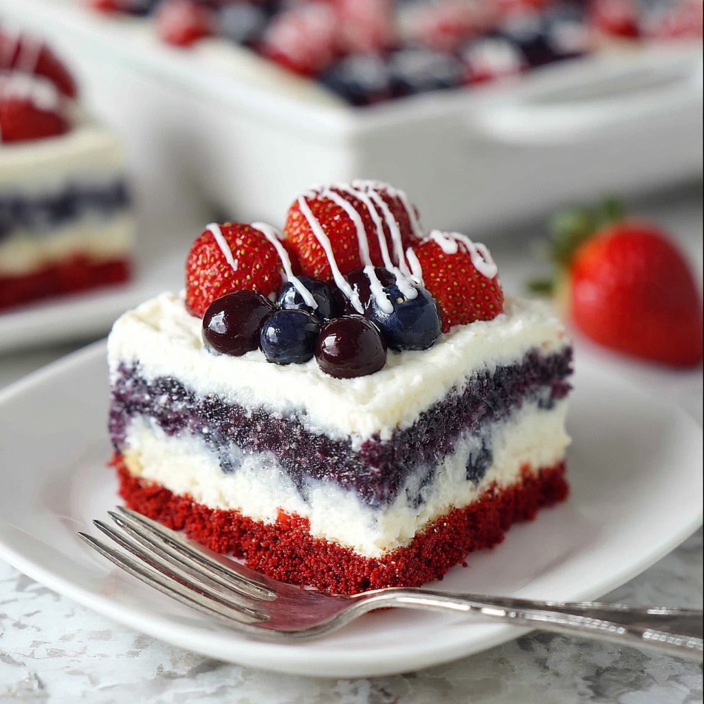 No Bake Summer Berry Lasagna Recipe - Recipe Image