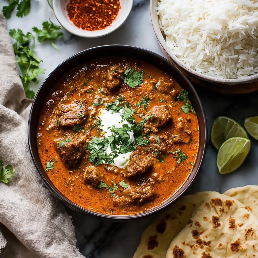 Easy Slow Cooked Indian Lamb Curry (Rogan Josh) Recipe - Recipe Image