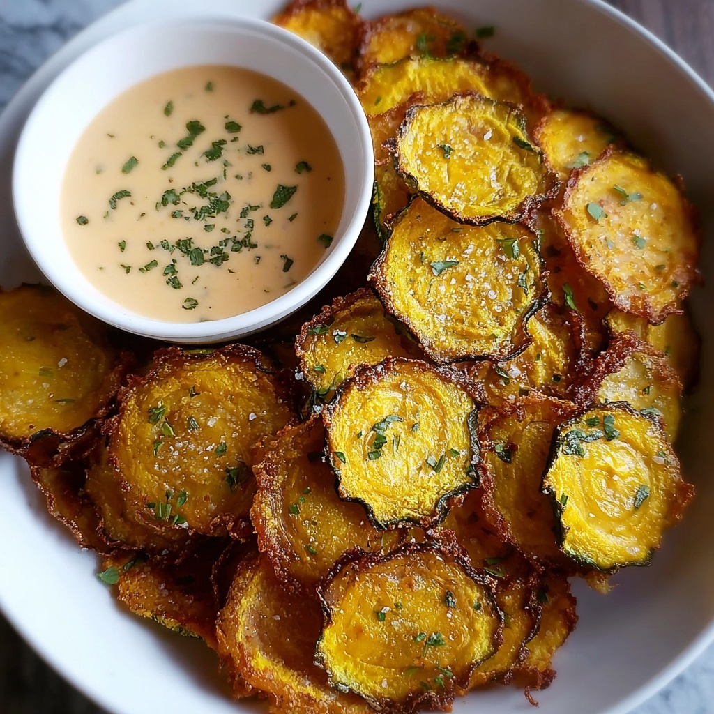 Crispy Air Fryer Yellow Squash with Spicy Dipping Sauce Recipe - Recipe Image