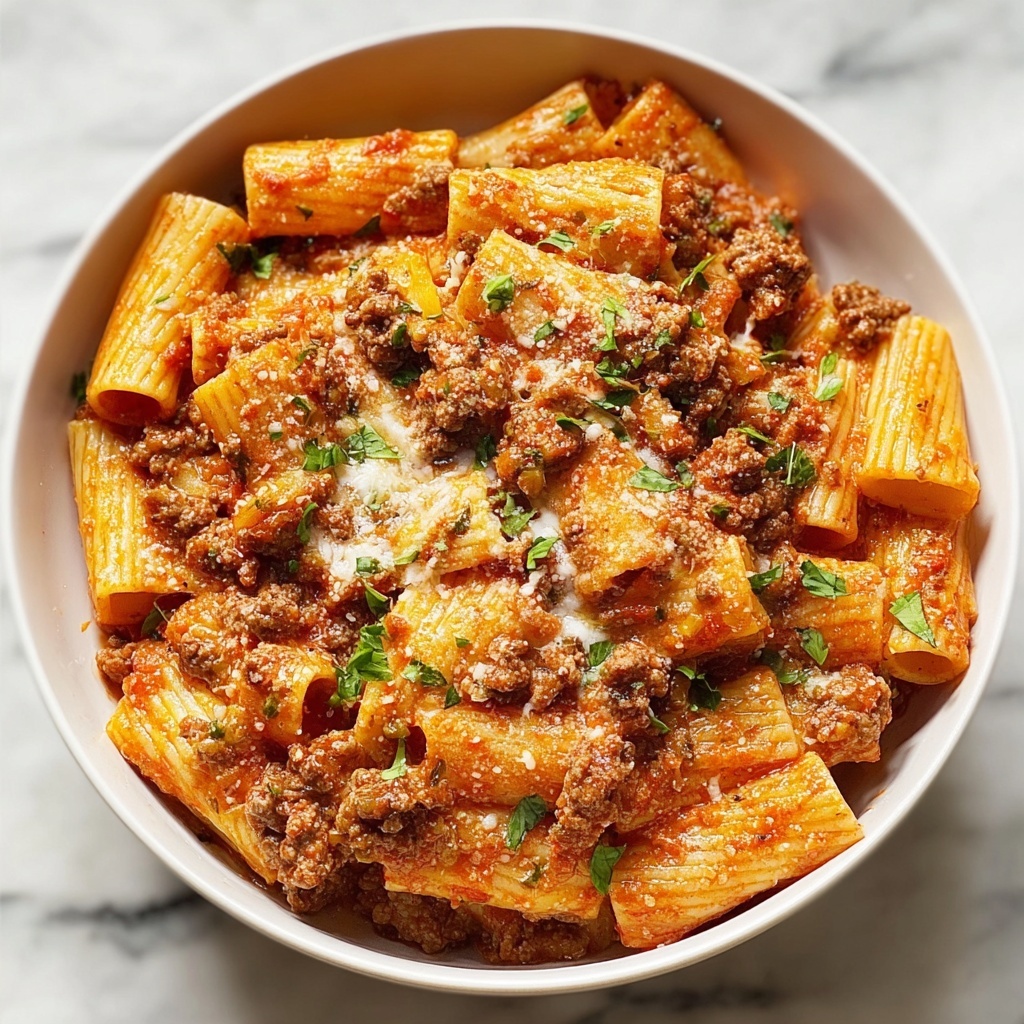 Creamy Rigatoni with Boursin Cheese Recipe - Recipe Image