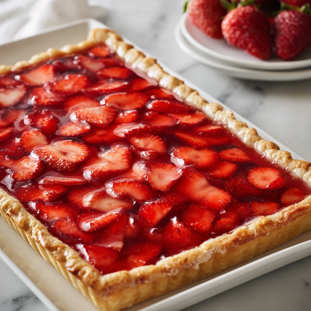 Easy Strawberry Slab Pie Recipe - Recipe Image