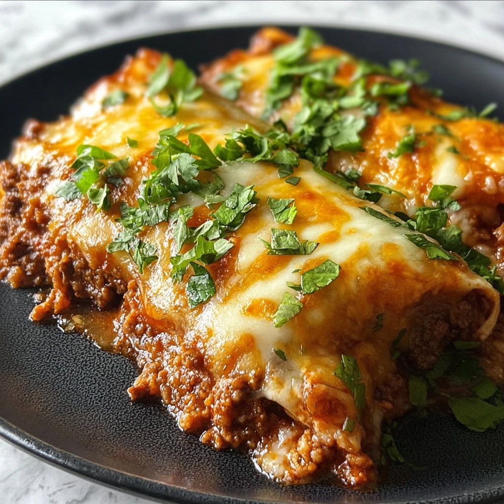 Ground Beef Enchiladas Recipe - Recipe Image