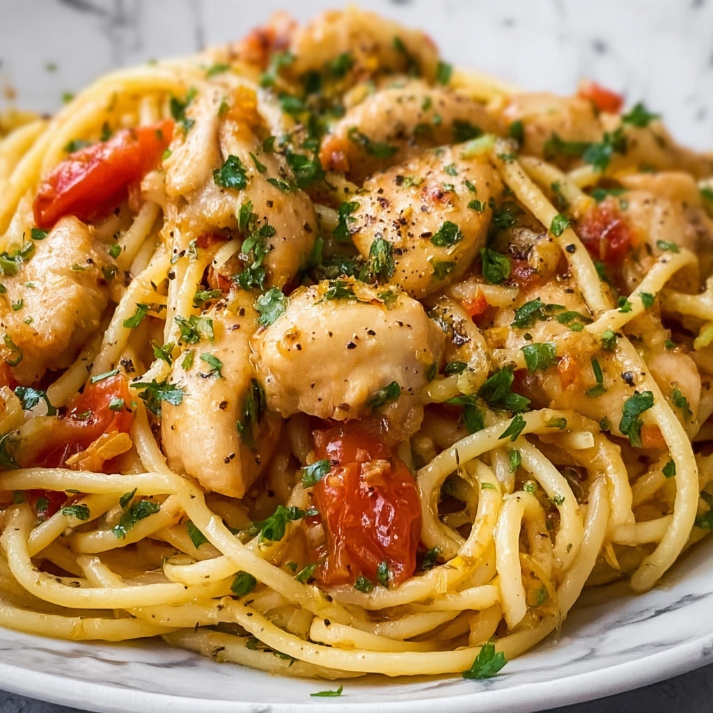 The Best Chicken Scampi Pasta Recipe - Recipe Image