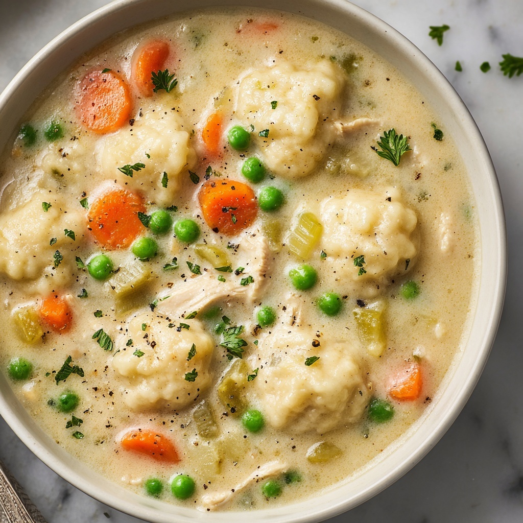 Healthy Chicken Pot Pie Soup Recipe - Recipe Image