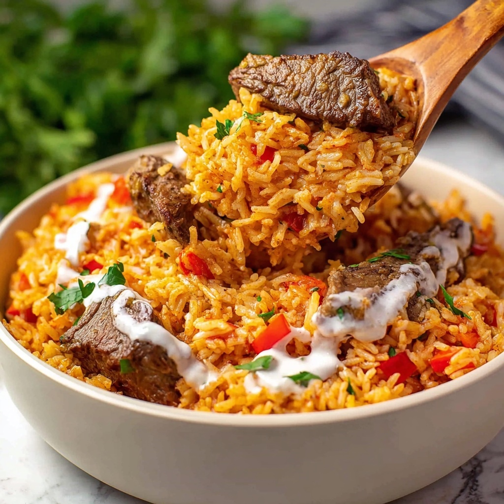 Steak and Queso Basmati Rice Recipe - Recipe Image