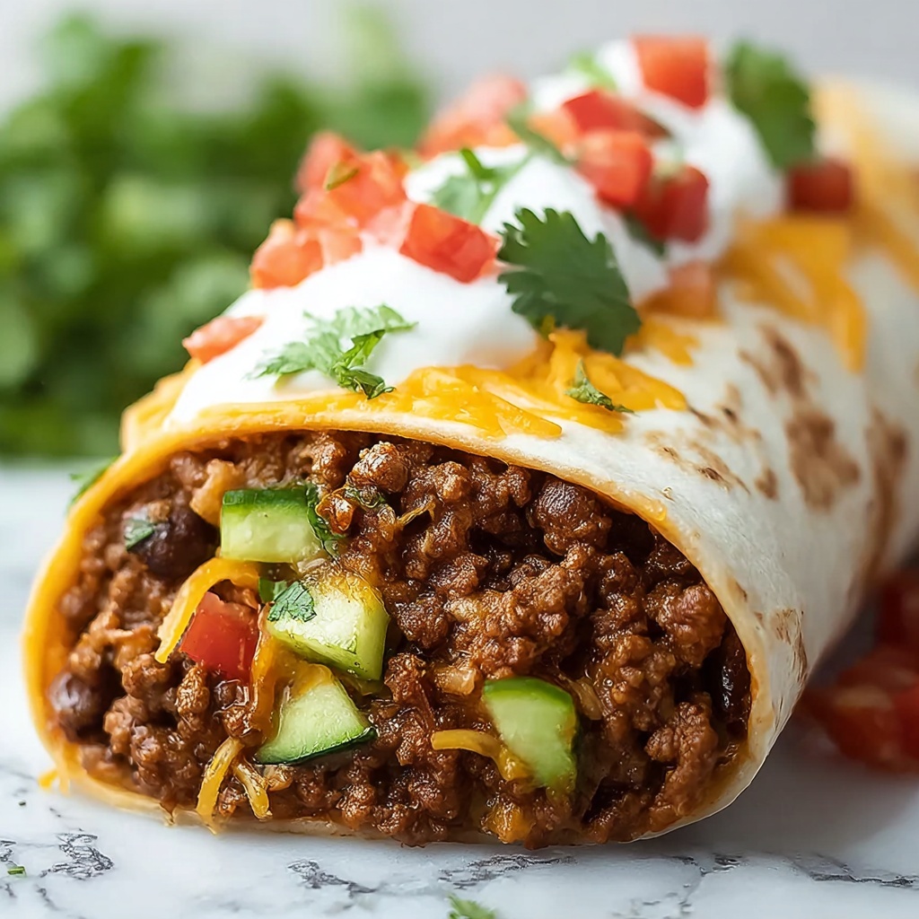 Classic Beef and Bean Burritos for a Cozy Family Feast Recipe - Recipe Image