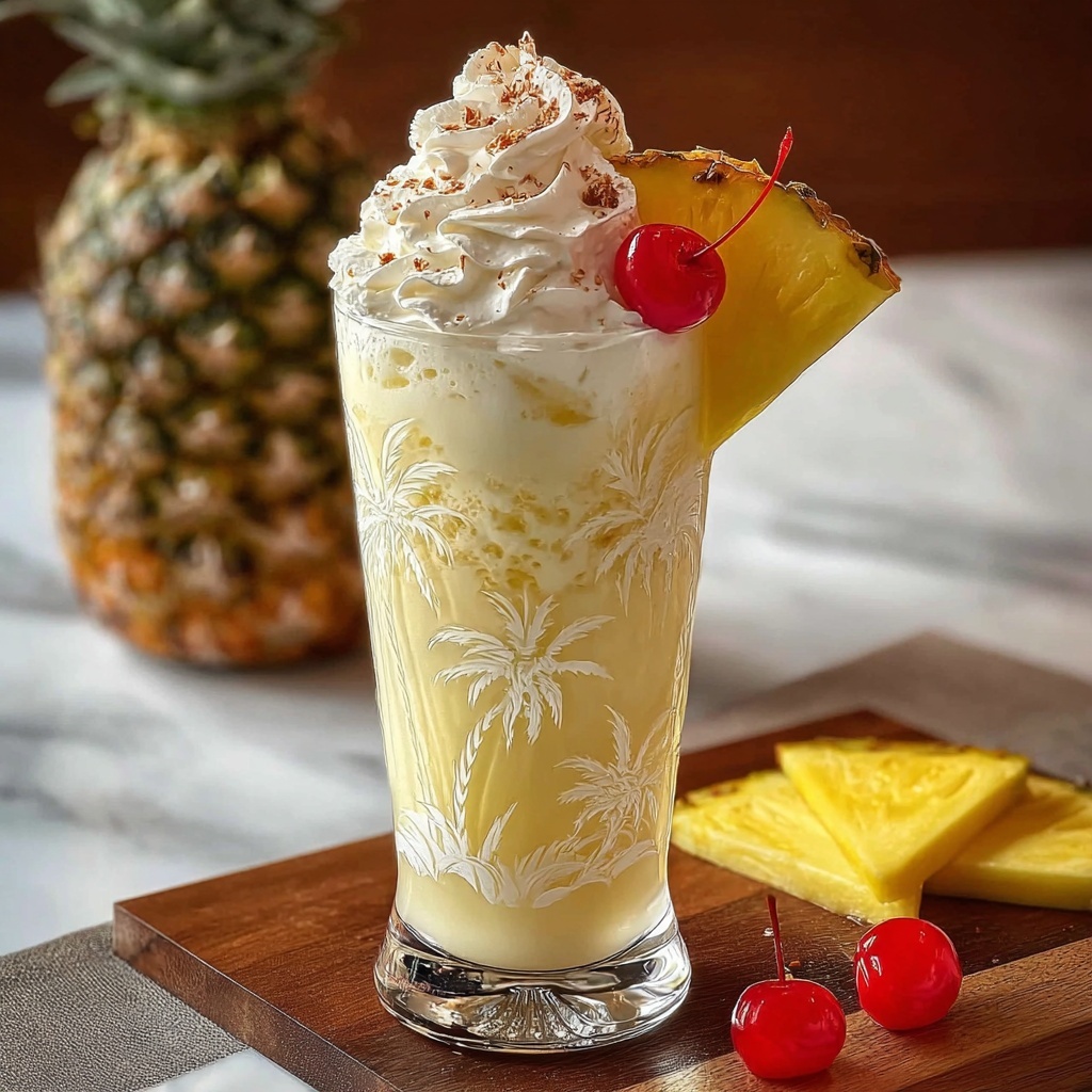 Pina Colada Milkshake: The Ultimate Tropical Treat Recipe - Recipe Image