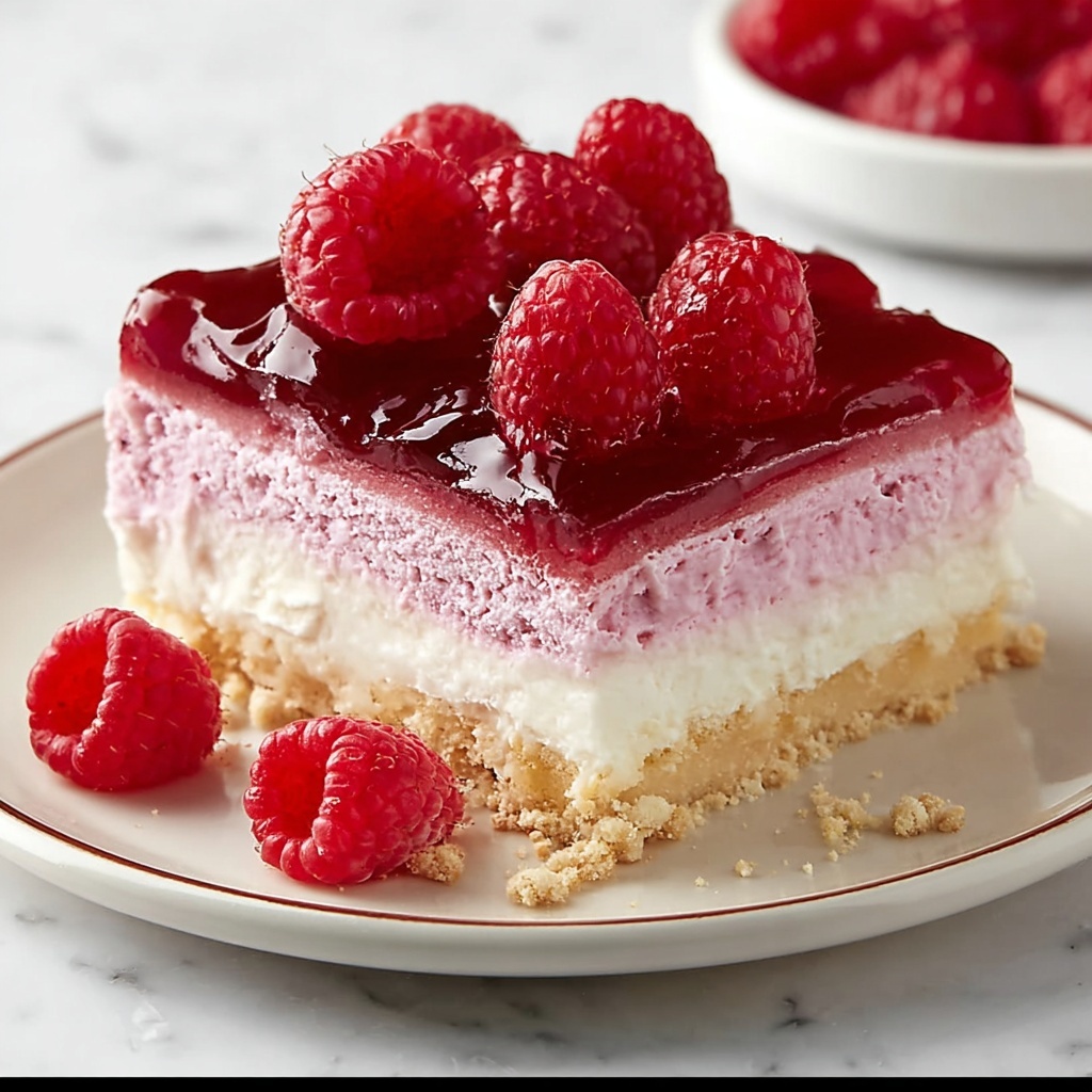 No Bake Raspberry Cheesecake Recipe - Recipe Image