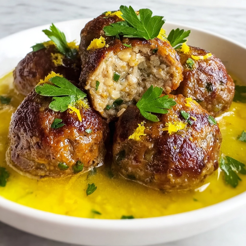 Meatballs in Lemon Sauce: 7 Tangy Steps to Bliss Recipe - Recipe Image