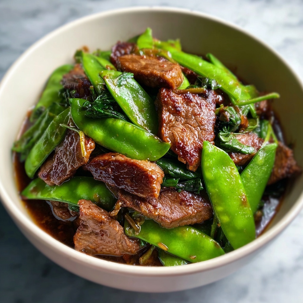Asian Beef with Snow Peas Recipe - Recipe Image