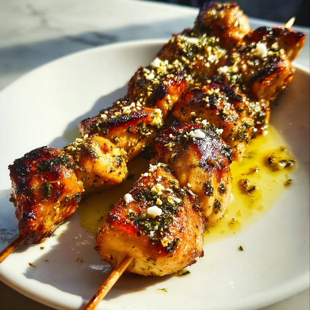 Italian Parmesan Chicken Skewers Recipe - Recipe Image