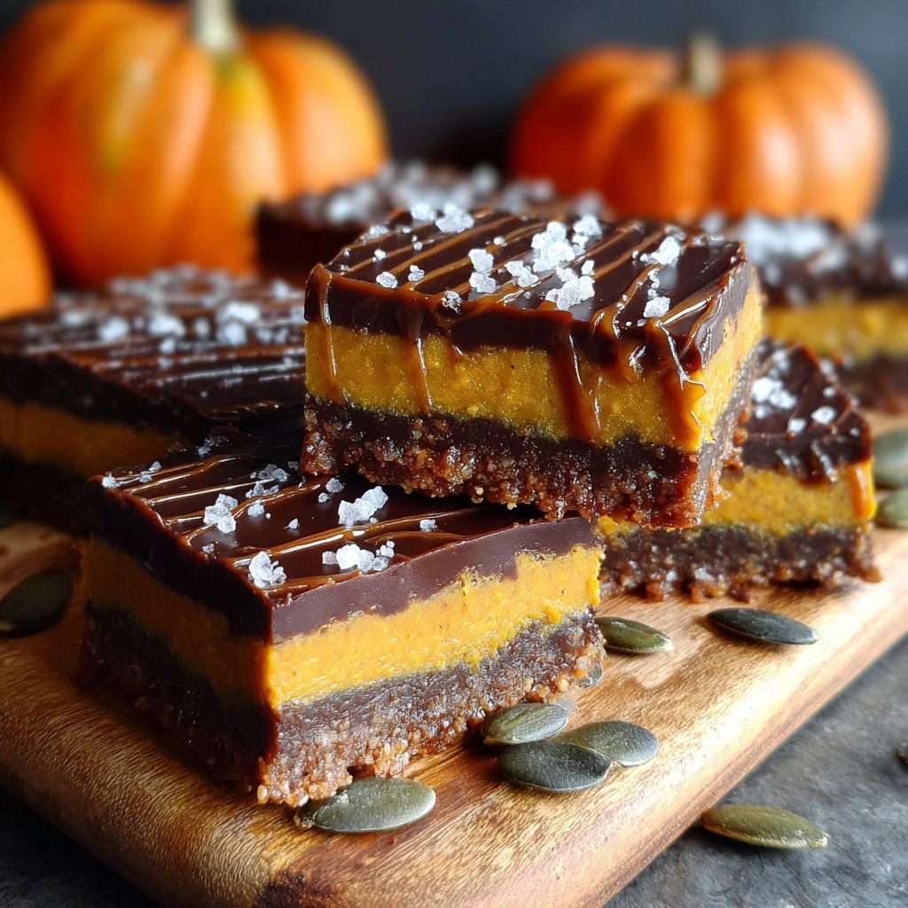 Salted Caramel Pumpkin Bars Recipe - Recipe Image