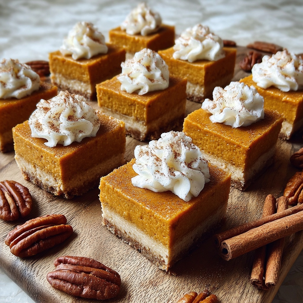 Pumpkin Cheesecake Bars Recipe - Recipe Image