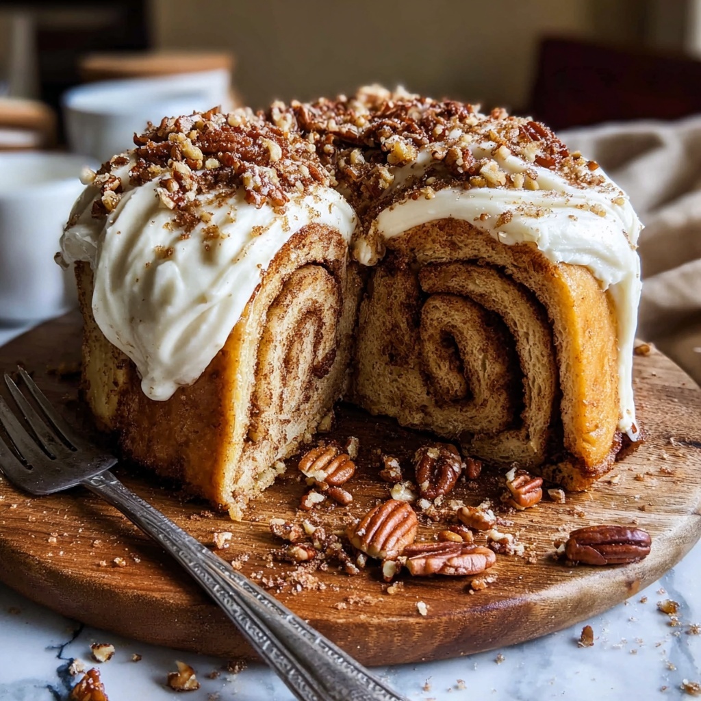 Cinnamon Roll Pumpkin Cake Recipe - Recipe Image