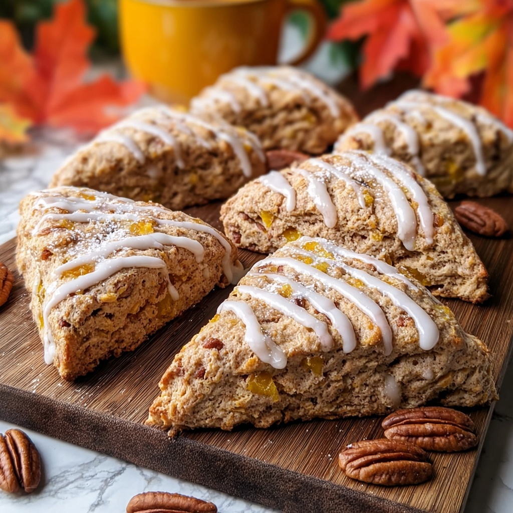 Maple Pumpkin Scones with Maple Glaze Recipe - Recipe Image