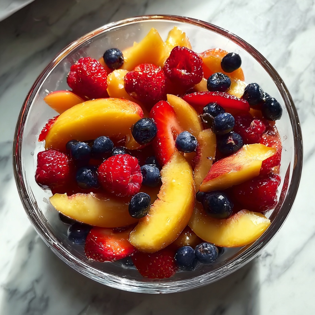 Peach Berry Fruit Salad Recipe - Recipe Image