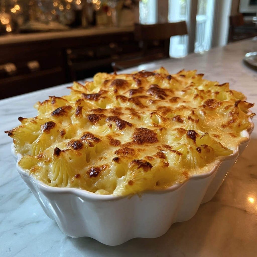 High Protein Baked Mac and Cheese: 5 Cozy Comforts Recipe - Recipe Image