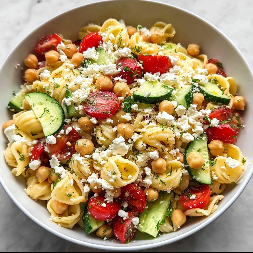 Mediterranean Chickpea Pasta Salad Recipe - Recipe Image