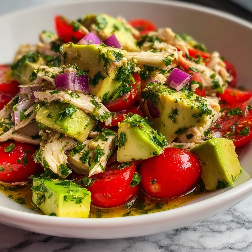 Avocado Chicken Salad Lime Cilantro: 5 Flavorful Secrets Recipe - Recipe Image