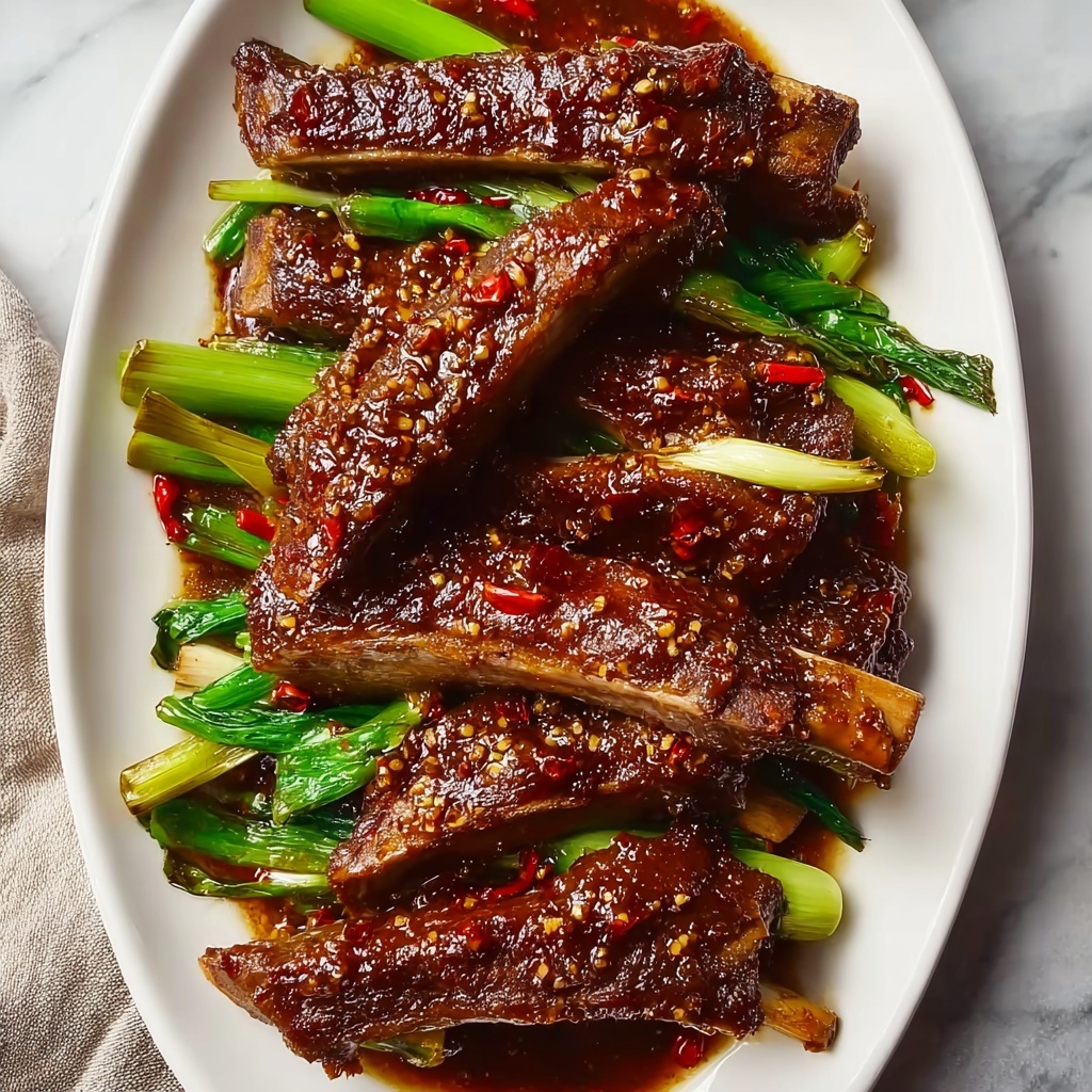 Succulent Braised Spare Ribs with Black Bean Sauce Recipe - Recipe Image