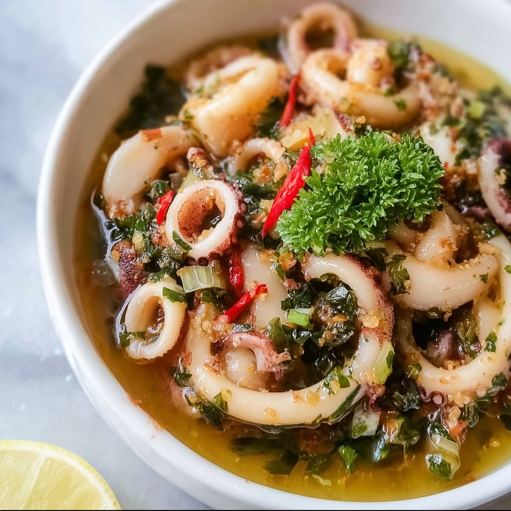 Savor the Heat with Spicy Sautéed Calamari Delight Recipe - Recipe Image