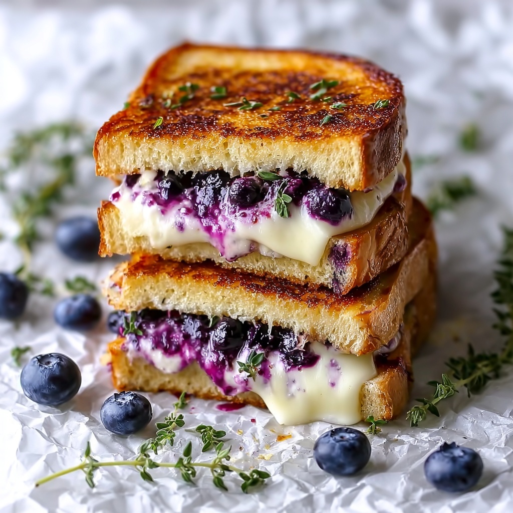 Blueberry Grilled Cheese: A Sweet and Savory Delight Recipe - Recipe Image