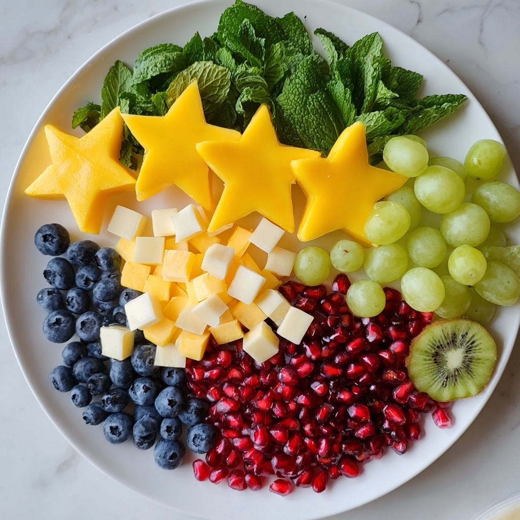 Pomegranate Mint Starfruit Platter Recipe - Recipe Image