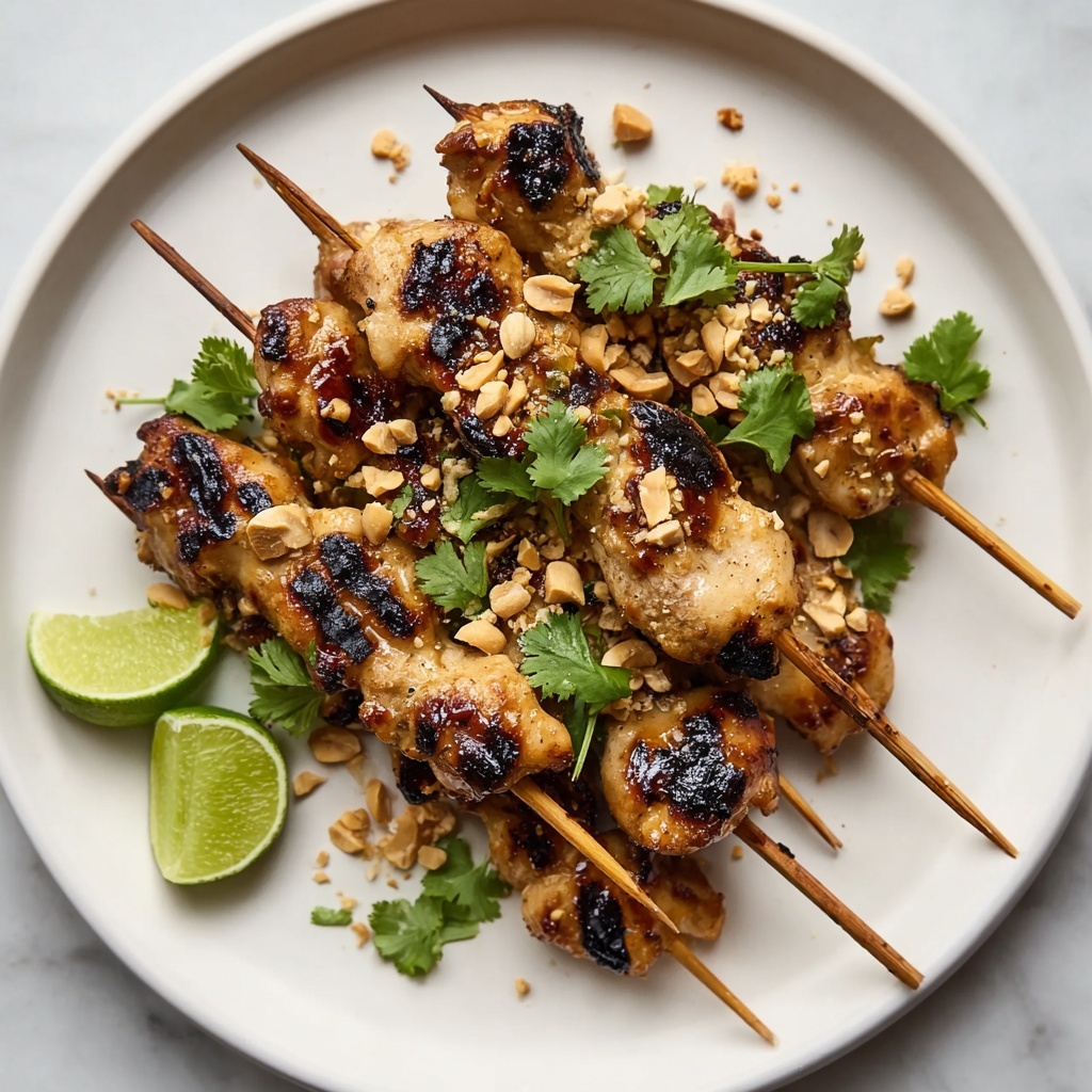Spicy Peanut Chicken Skewers Recipe - Recipe Image