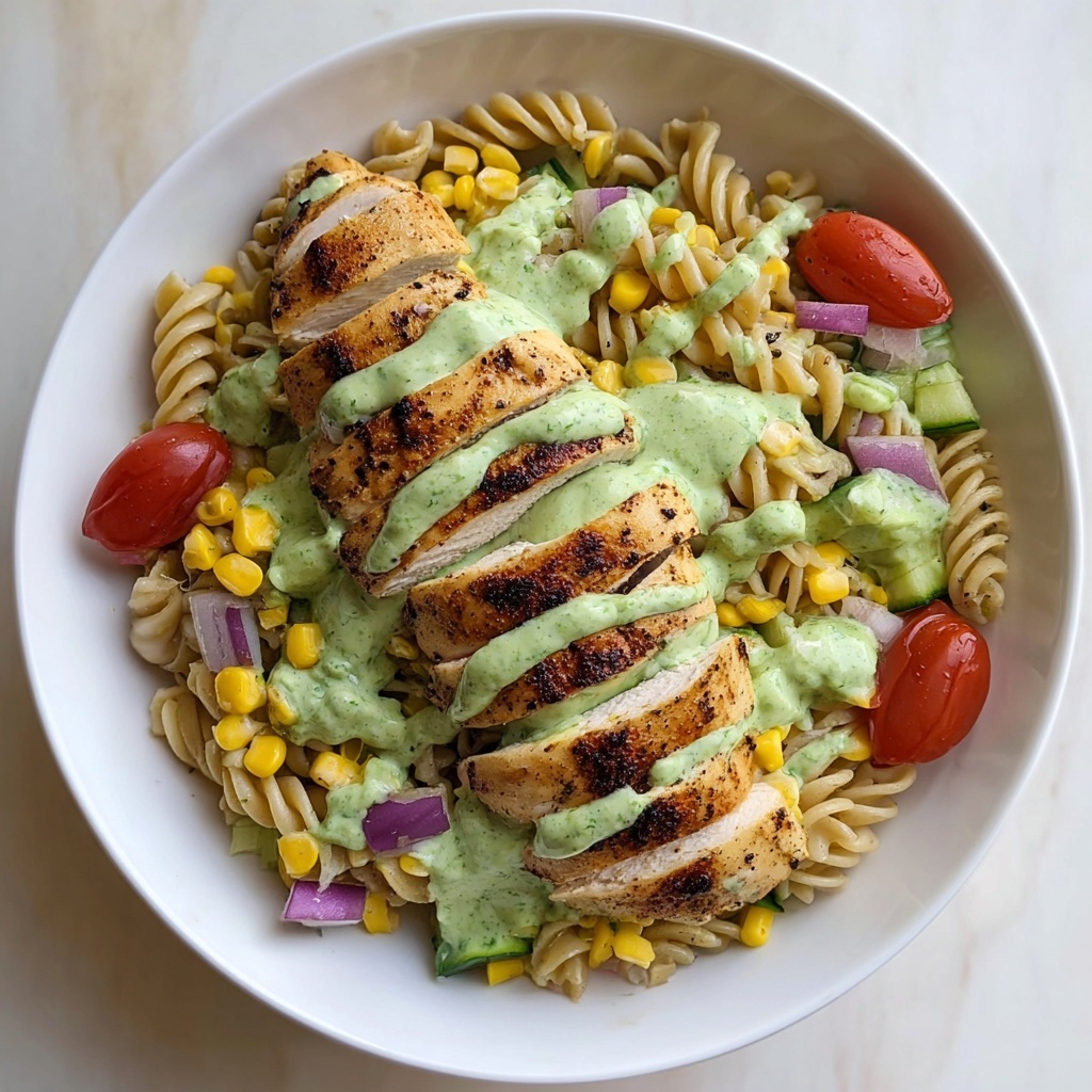 Peruvian Aji Verde Chicken Pasta Recipe - Recipe Image