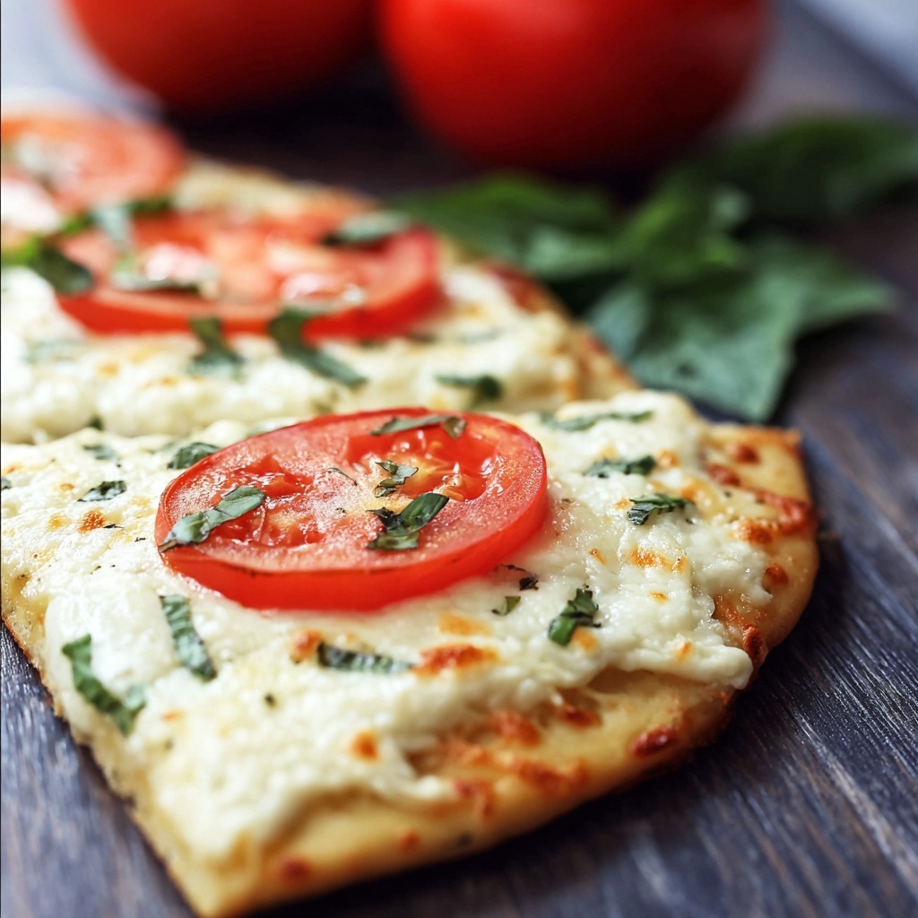 Margherita Flatbread Pizza Recipe - Recipe Image