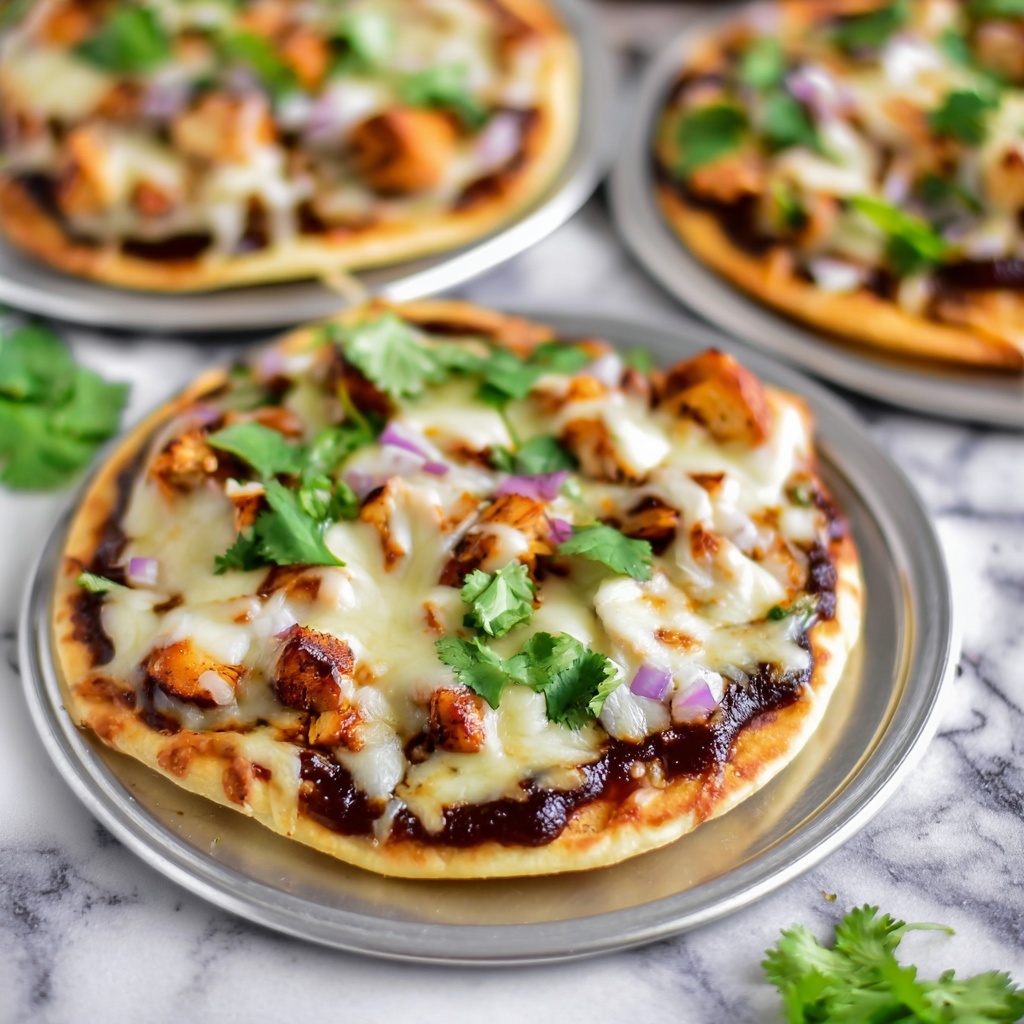 BBQ Chicken Flatbread Pizza Recipe - Recipe Image