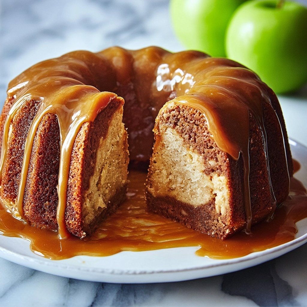 Apple Bundt Cake with Cream Cheese Swirl Recipe - Recipe Image