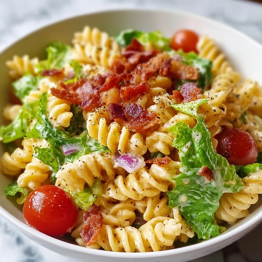 Gluten Free Dairy Free BLT Pasta Salad Recipe - Recipe Image