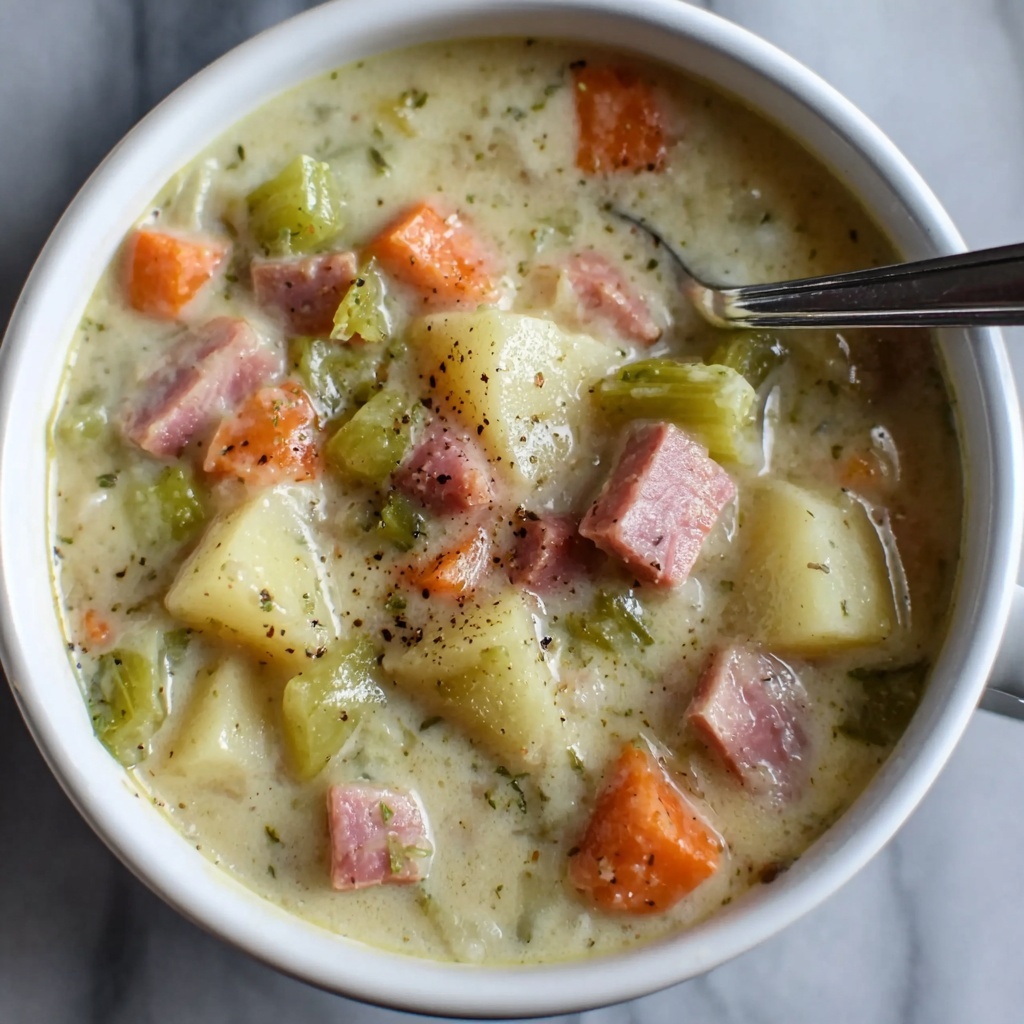 Creamy Ham Potato Soup Recipe - Recipe Image