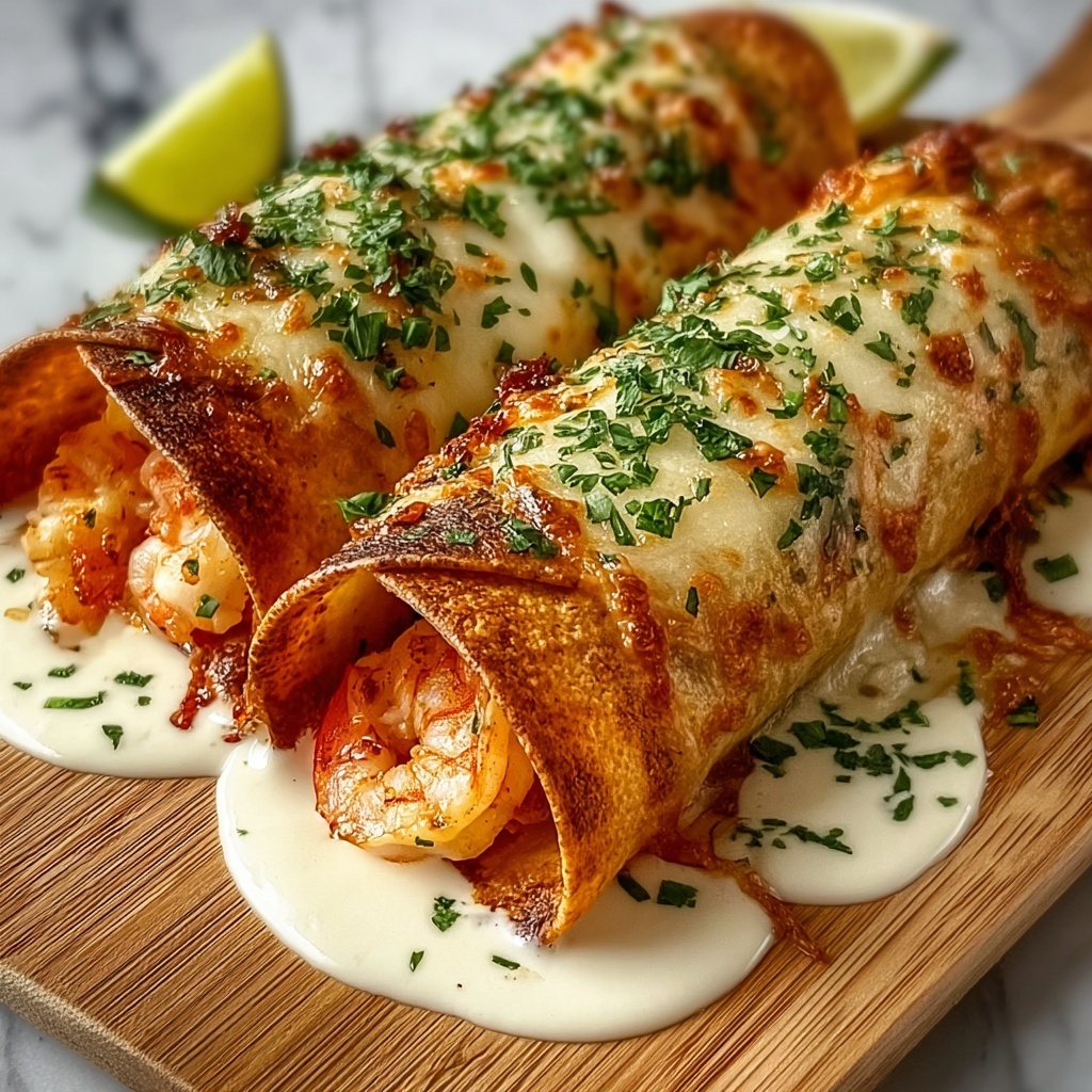 Crispy Crab and Shrimp Queso Taquitos Recipe - Recipe Image