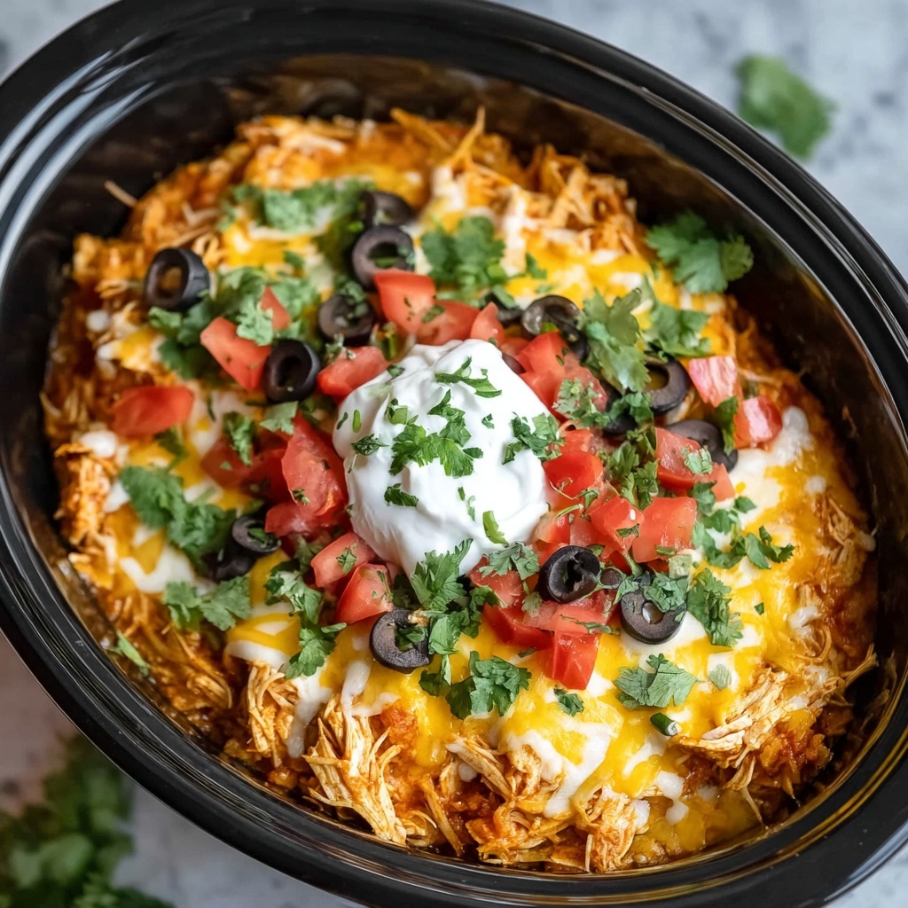 Chicken Enchilada Crock Pot Meal Recipe - Recipe Image
