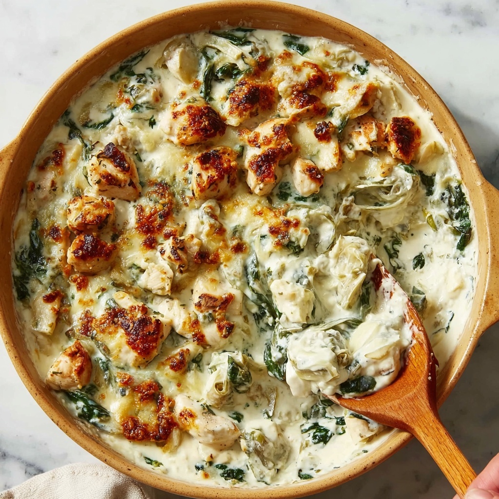 Healthy Spinach Artichoke Chicken with Cottage Cheese Recipe - Recipe Image