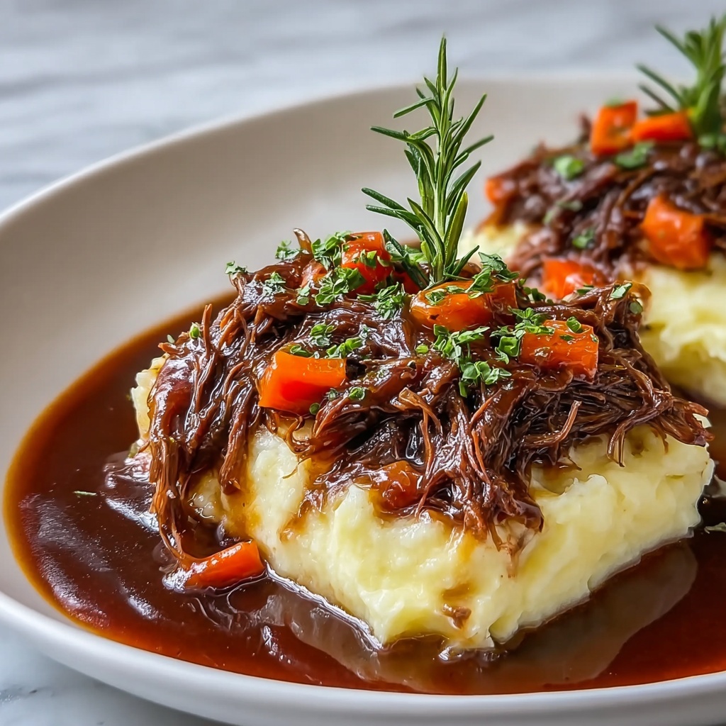 Slow Cooker Beef Manhattan with Creamy Mashed Potatoes Recipe - Recipe Image