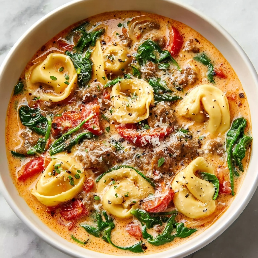 Italian Sausage Tortellini Soup Recipe - Recipe Image