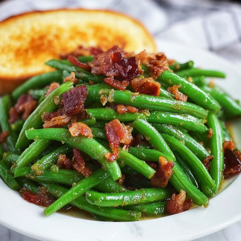 Southern Green Beans with Bacon Recipe - Recipe Image