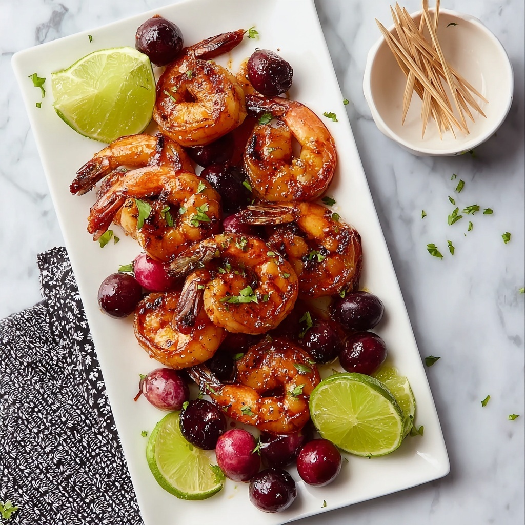 Spicy Cranberry Shrimp Skewers Recipe - Recipe Image
