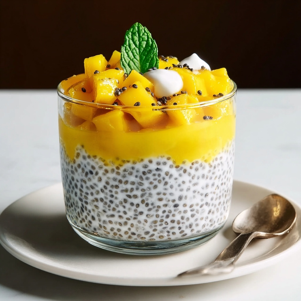 Chia Seed Pudding with Coconut Milk and Mango Recipe - Recipe Image