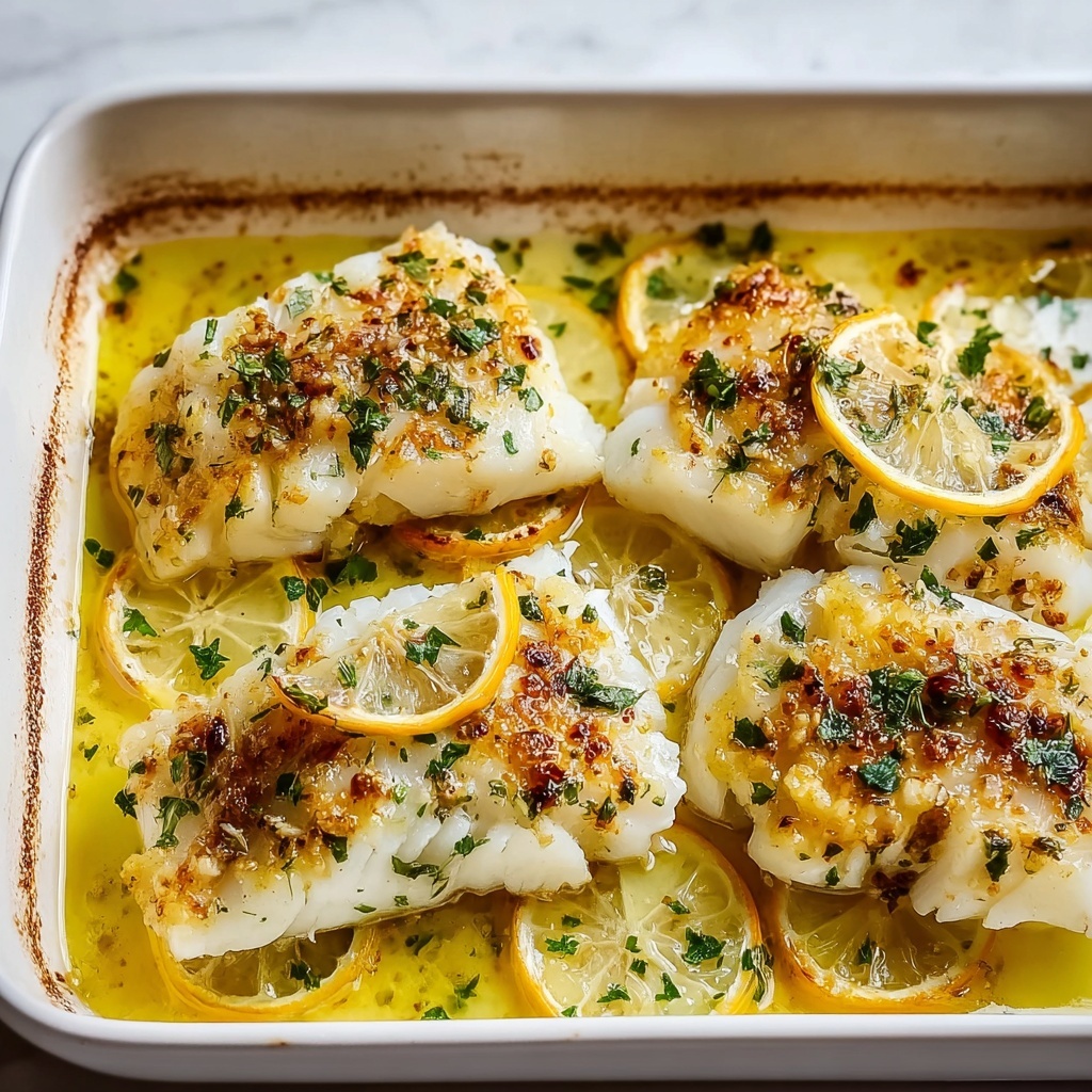 Lemon Butter Baked Cod Recipe - Recipe Image