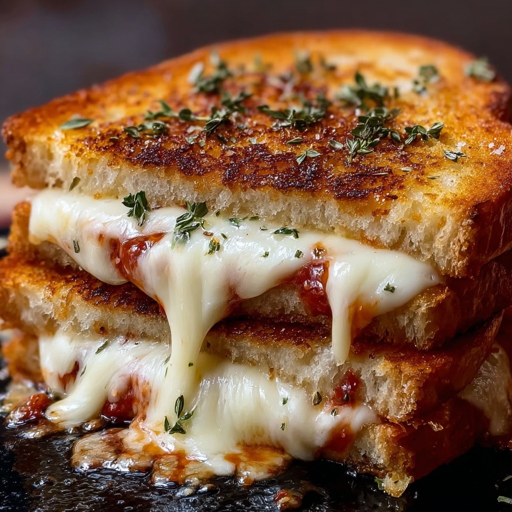 Pizza Grilled Cheese Sandwich Recipe - Recipe Image