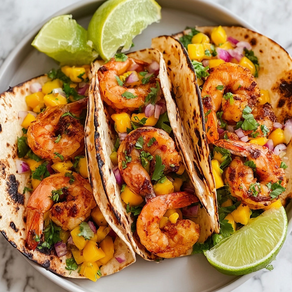 Spicy Shrimp Tacos with Mango Salsa Recipe - Recipe Image