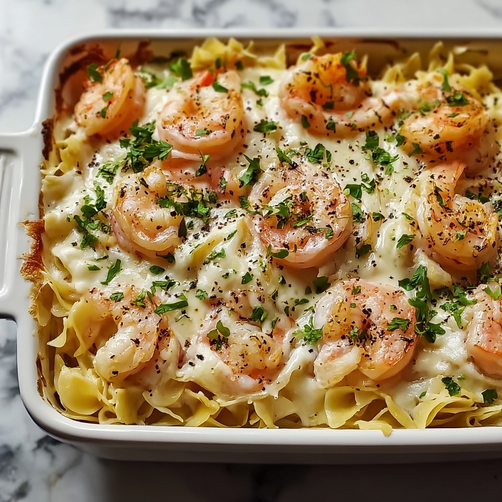 Shrimp Scampi Pasta Bake Recipe - Recipe Image
