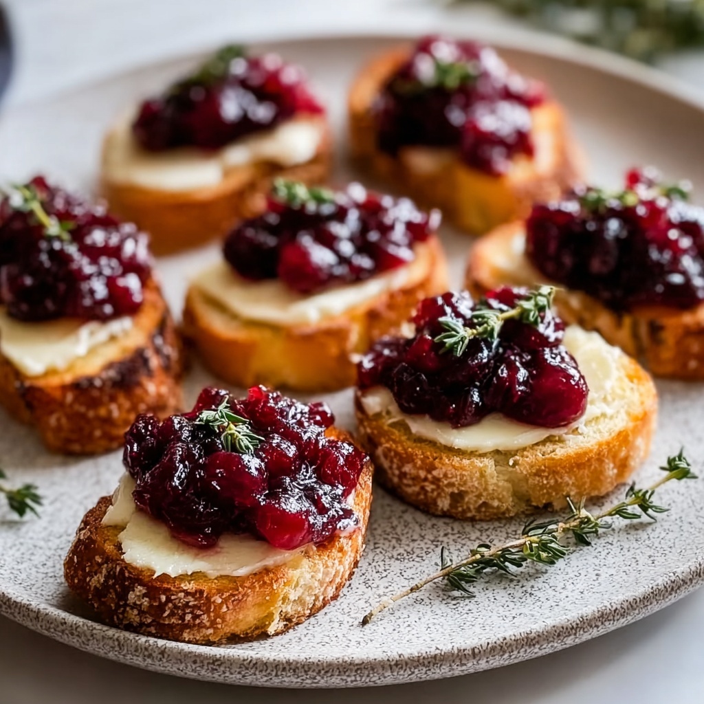 Cranberry and Brie Crostini Recipe - Recipe Image