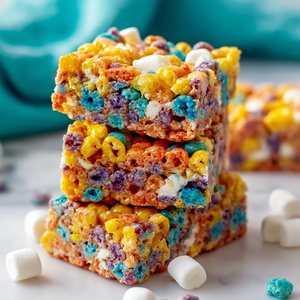 Fruity Pebbles Rice Krispie Treats Recipe - Recipe Image